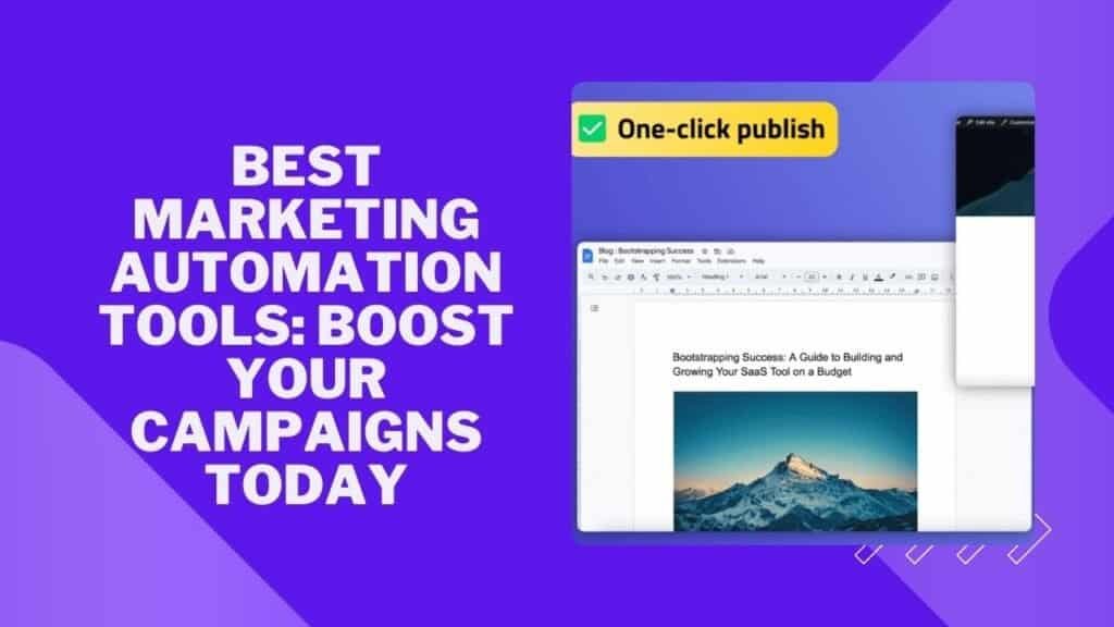 Best Marketing Automation Tools: Boost Your Campaigns Today